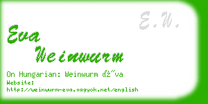 eva weinwurm business card